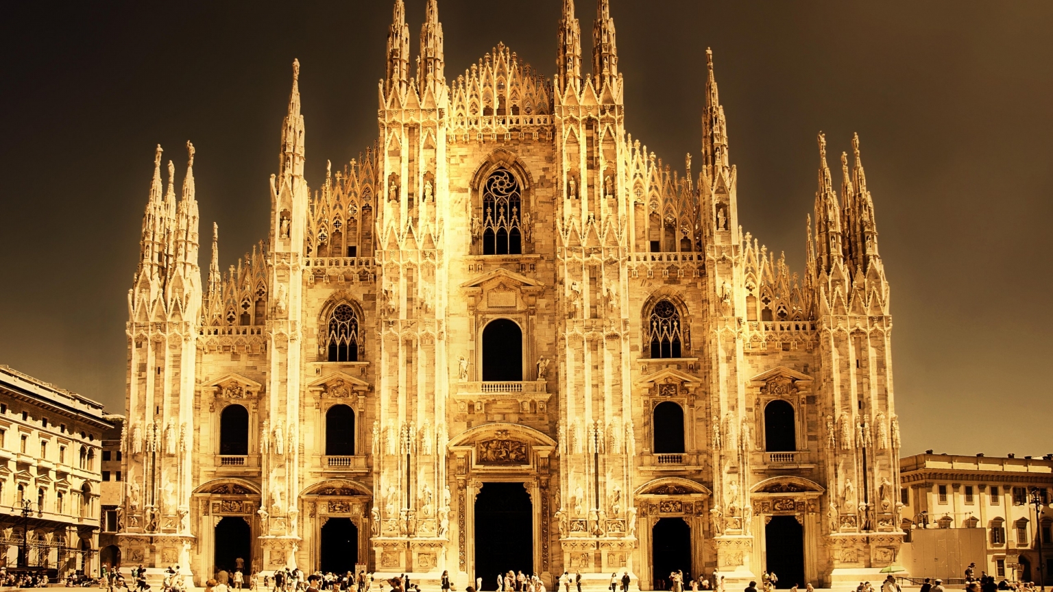 Cathedral in Milan for 1536 x 864 HDTV resolution