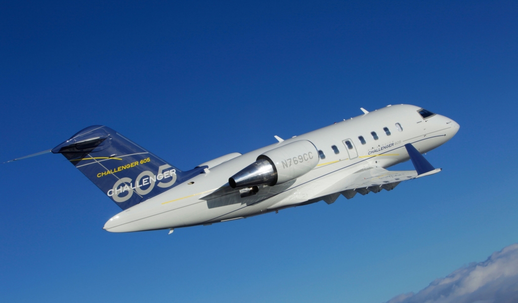 Challenger 605 Bombardier Aircraft for 1024 x 600 widescreen resolution