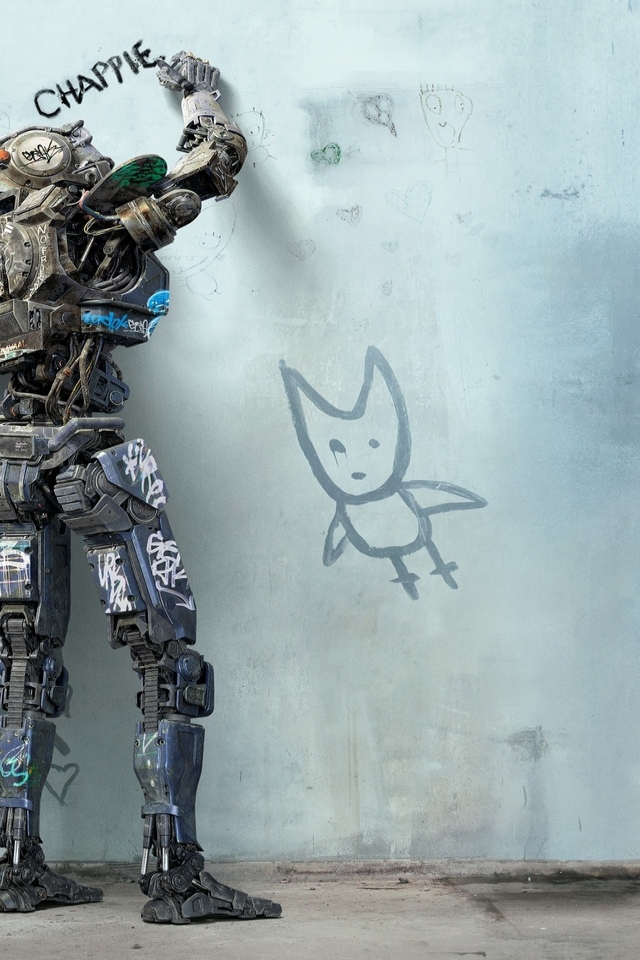 Chappie Movie 2015 for 640 x 960 iPhone 4 resolution