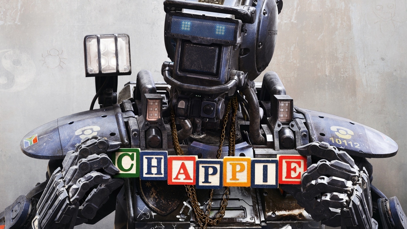 Chappie Robot for 1366 x 768 HDTV resolution