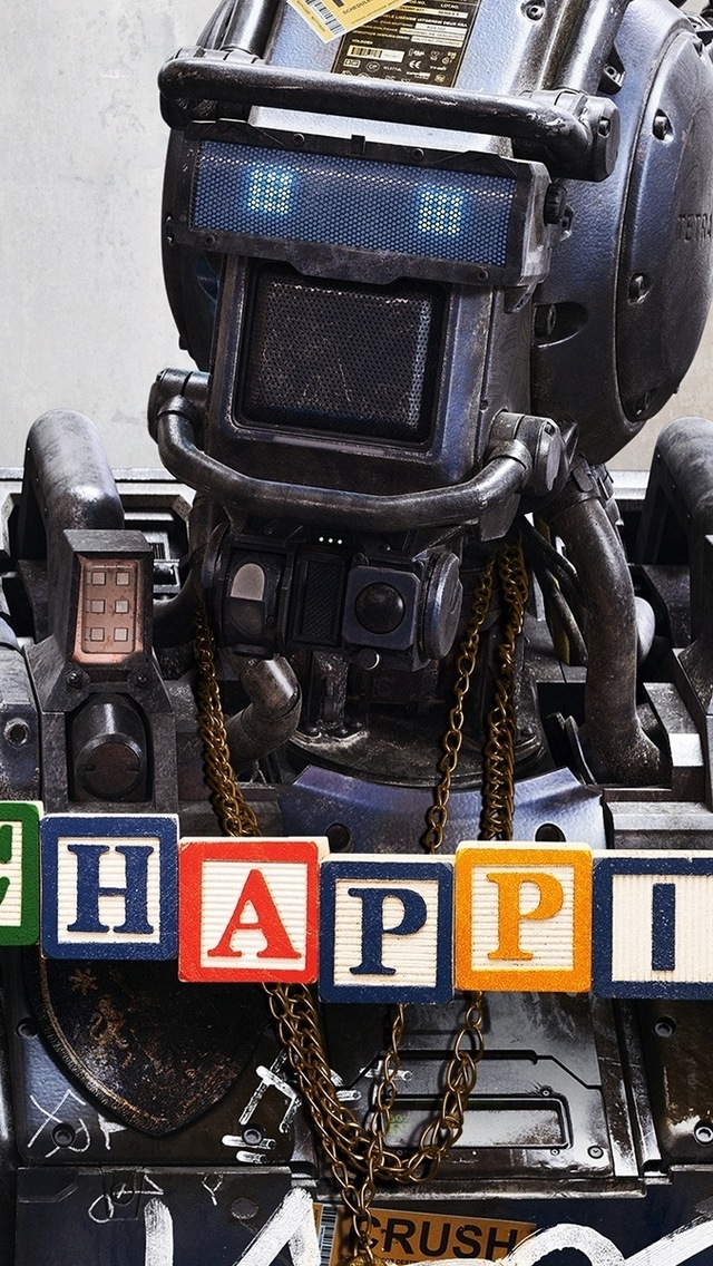 Chappie Robot for 640 x 1136 iPhone 5 resolution
