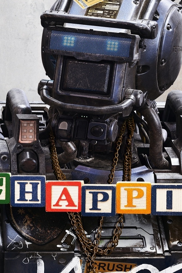 Chappie Robot for 640 x 960 iPhone 4 resolution