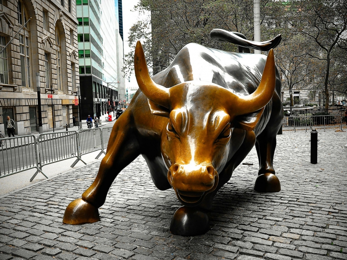 Charging Bull New York for 1152 x 864 resolution