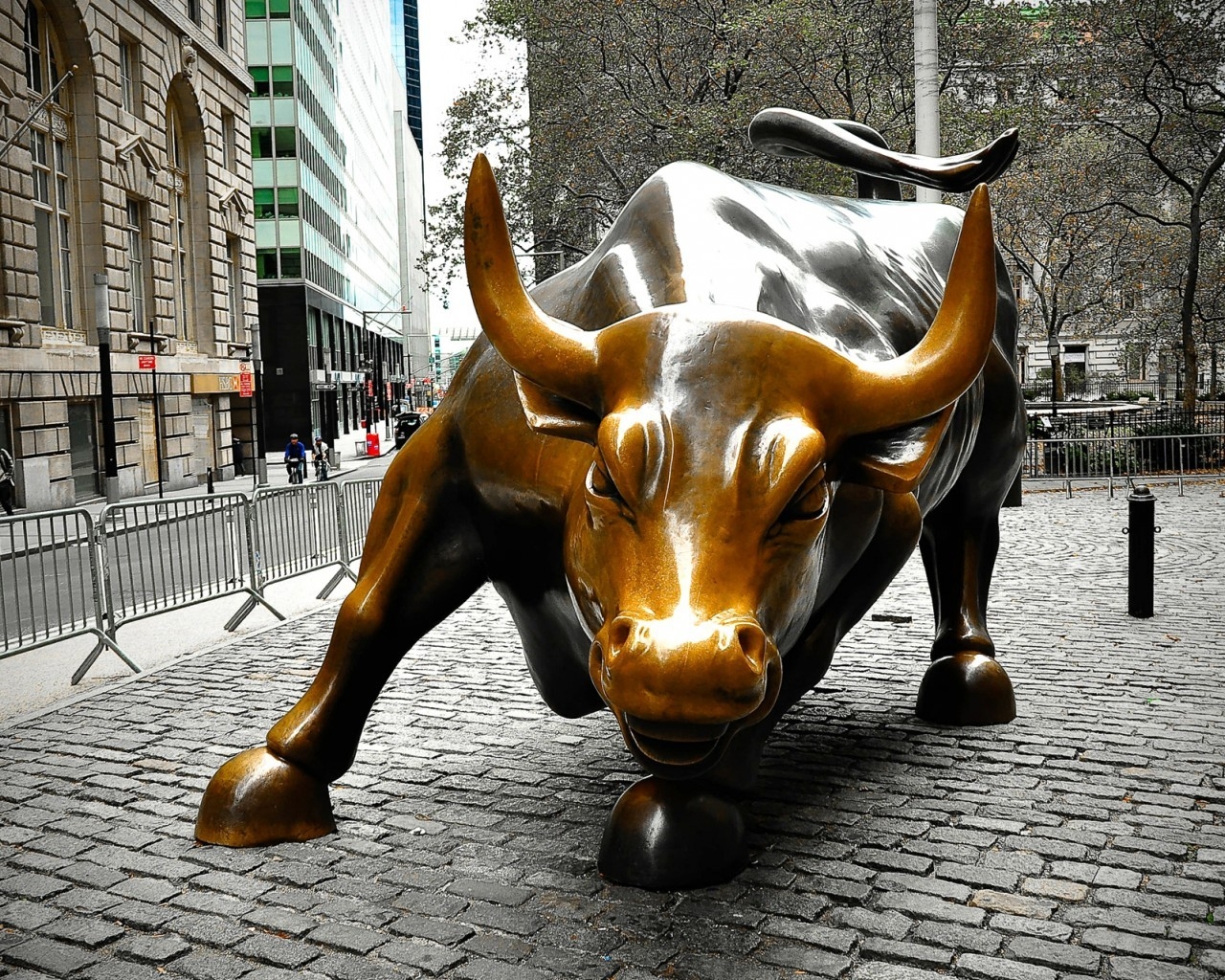 Charging Bull New York for 1280 x 1024 resolution