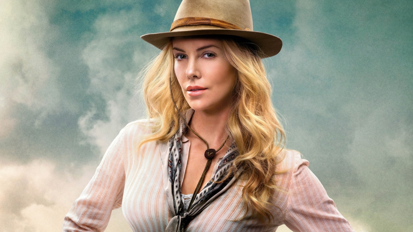 Charlize Theron in A Million Ways to Die in the West for 1366 x 768 HDTV resolution
