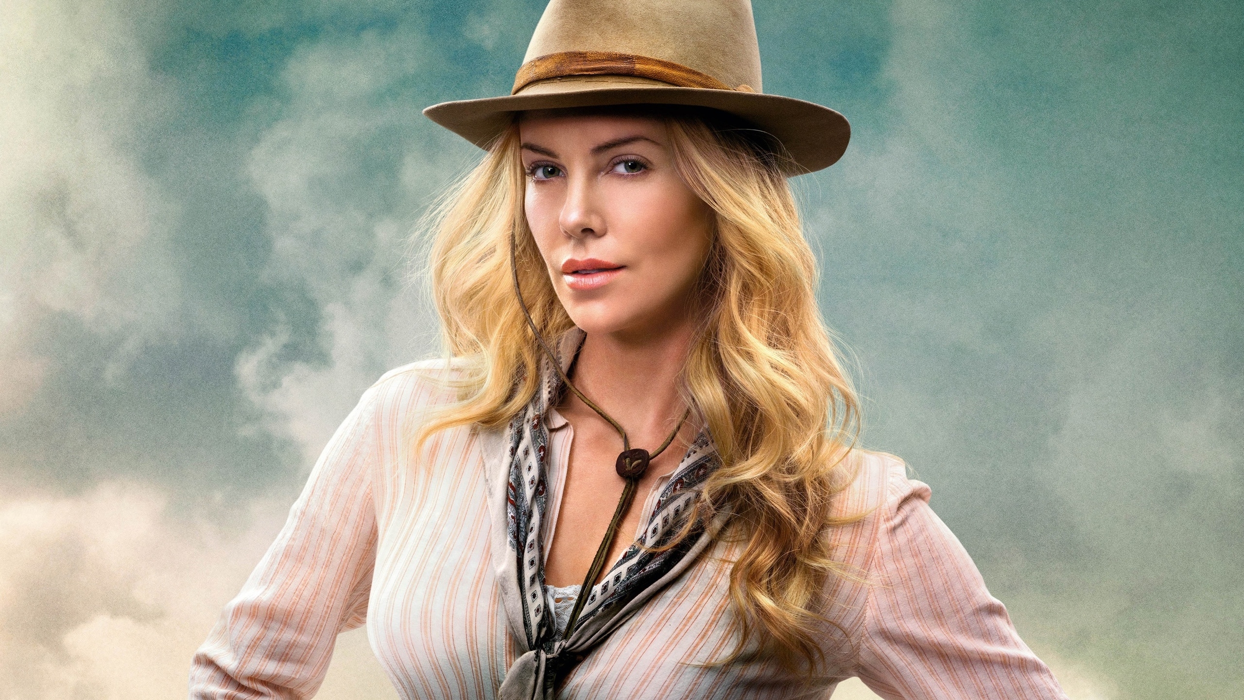 Charlize Theron in A Million Ways to Die in the West for 2560x1440 HDTV resolution
