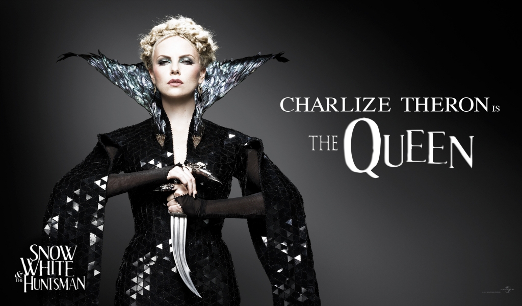 Charlize Theron The Queen for 1024 x 600 widescreen resolution