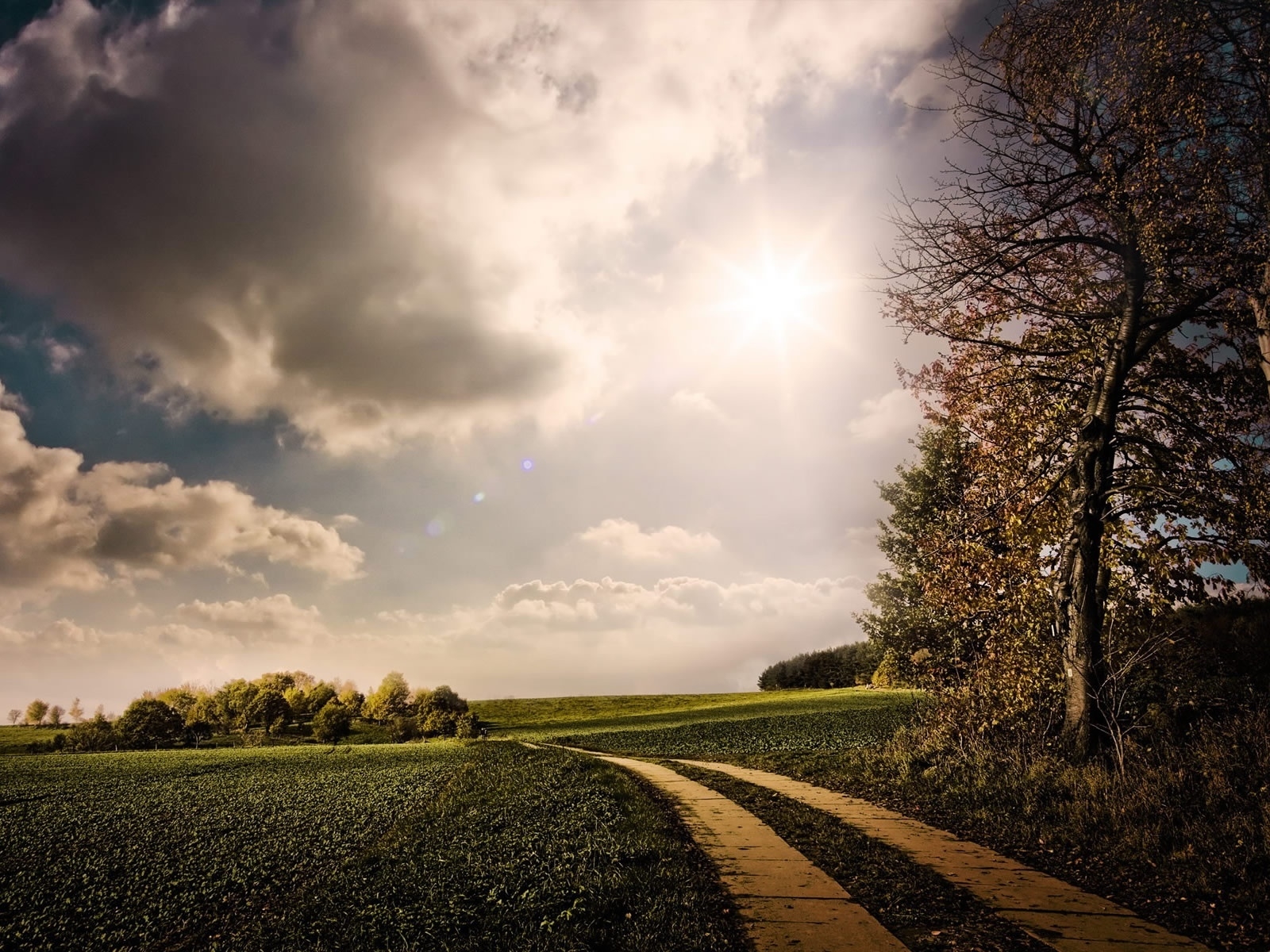 Charming Autumn Landscape for 1600 x 1200 resolution