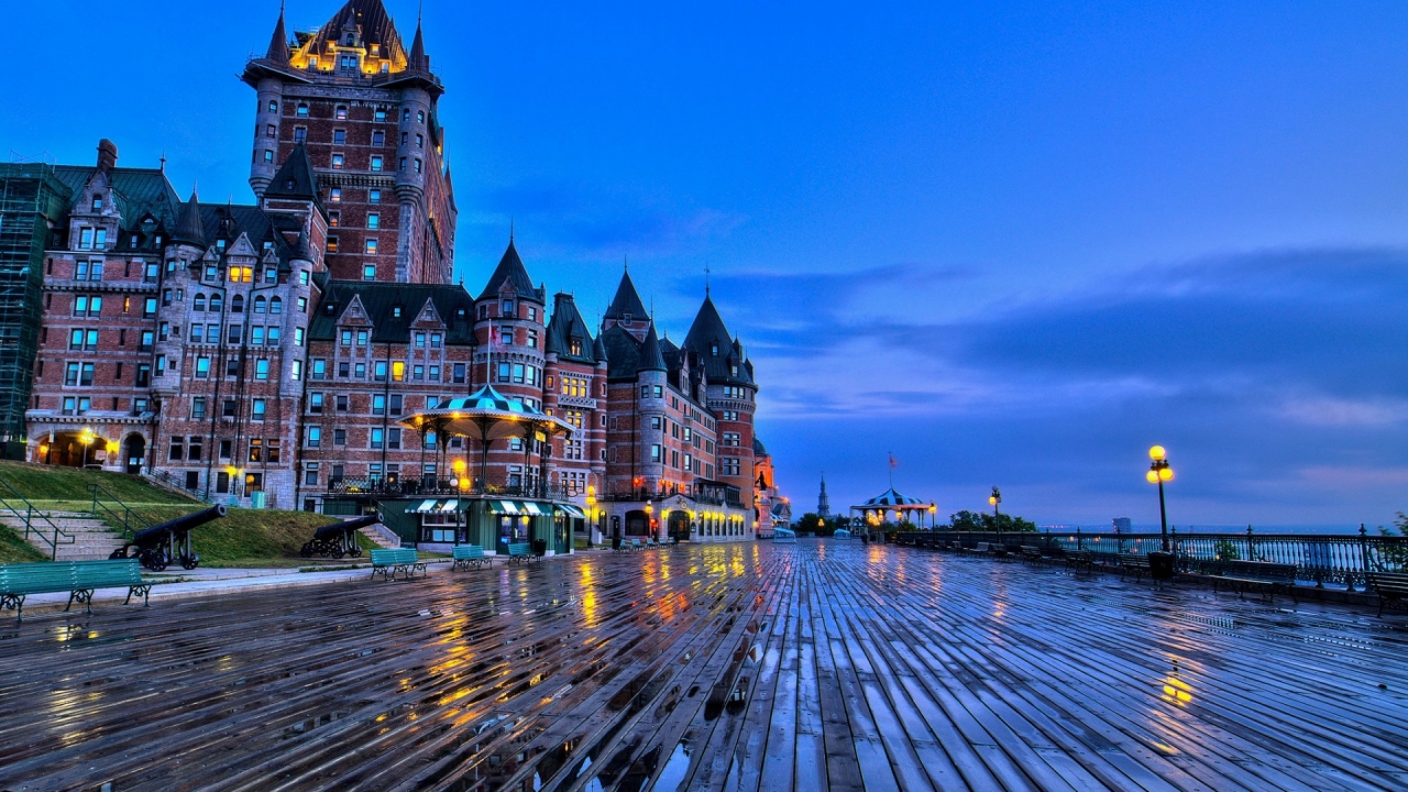 Chateau Frontenac Quebec for 1280 x 720 HDTV 720p resolution