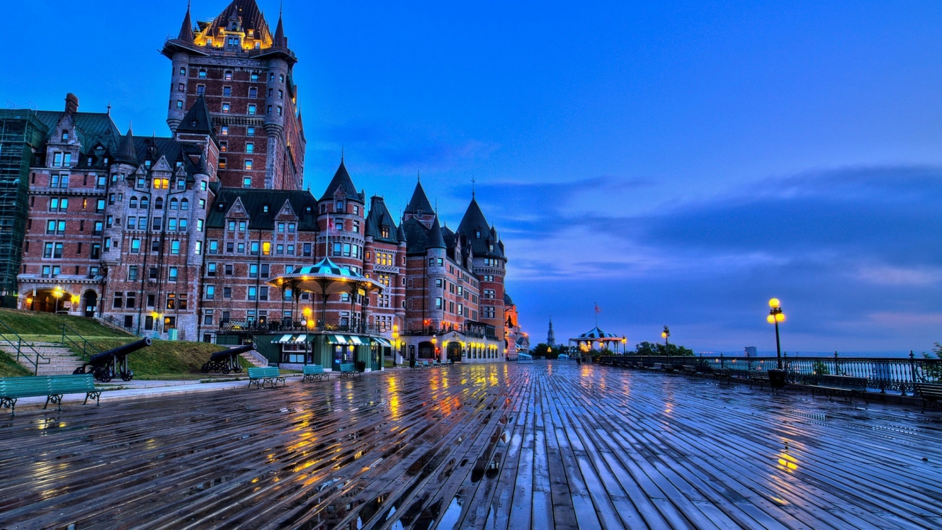 Chateau Frontenac Quebec for 1366 x 768 HDTV resolution
