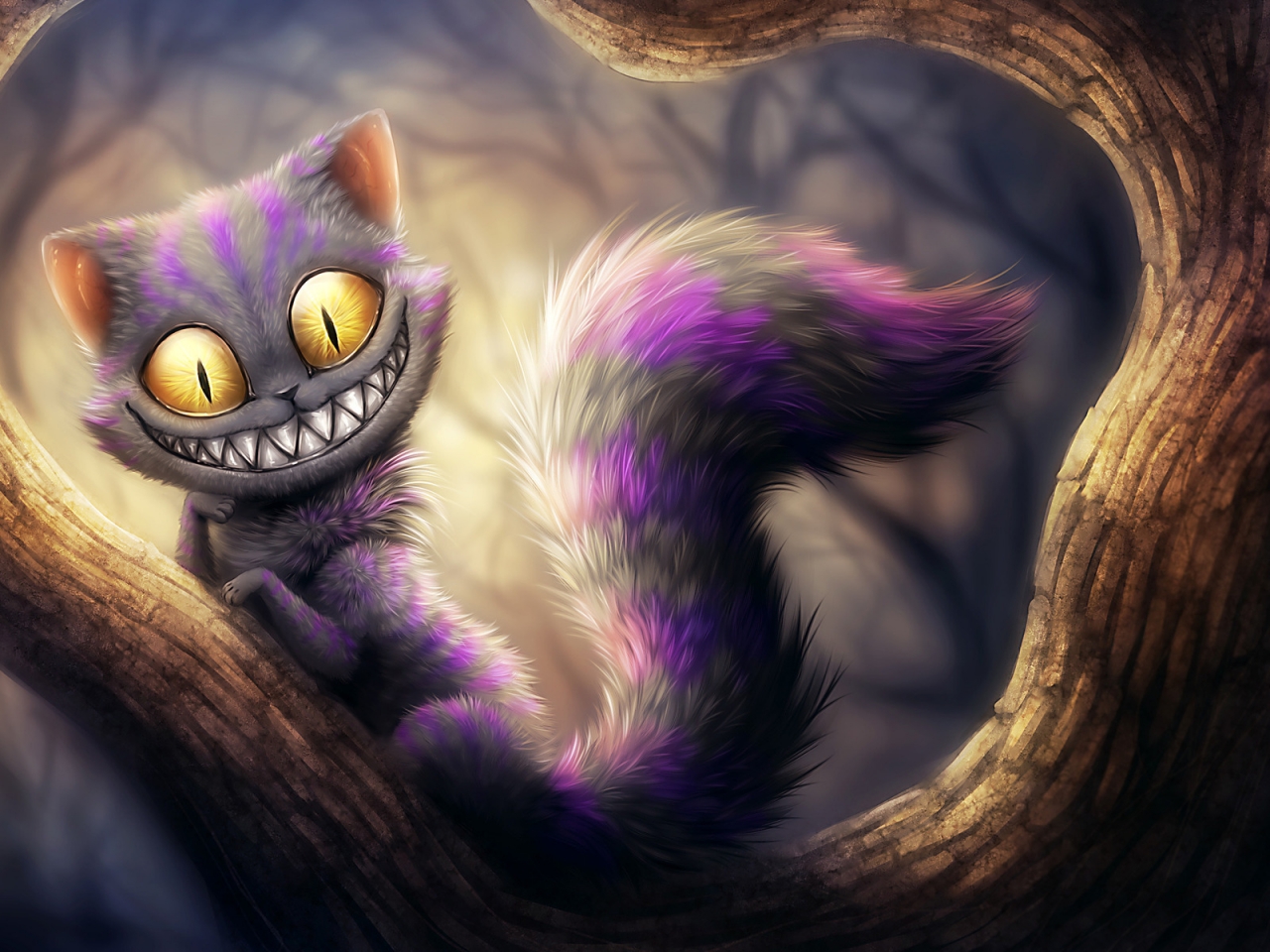 Cheshire Cat from Alice Adventures in Wonderland for 1280 x 960 resolution