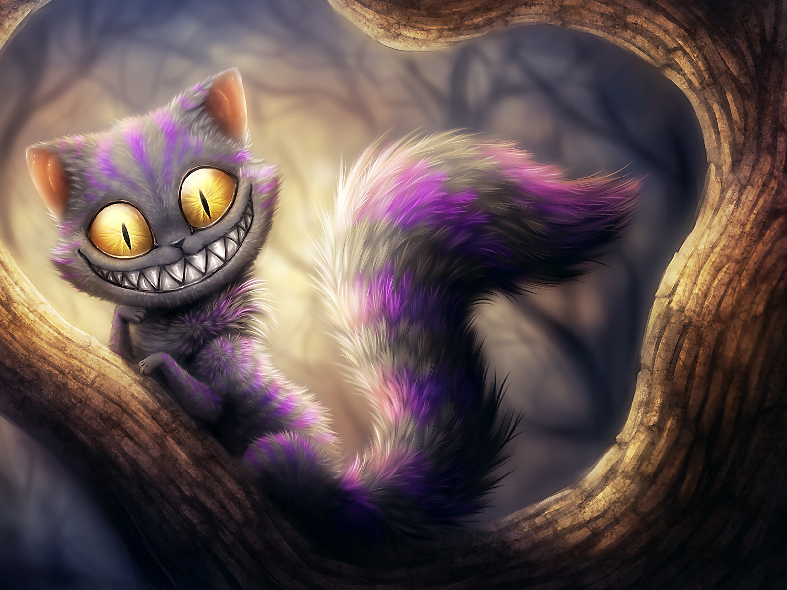 Cheshire Cat from Alice Adventures in Wonderland for 1600 x 1200 resolution