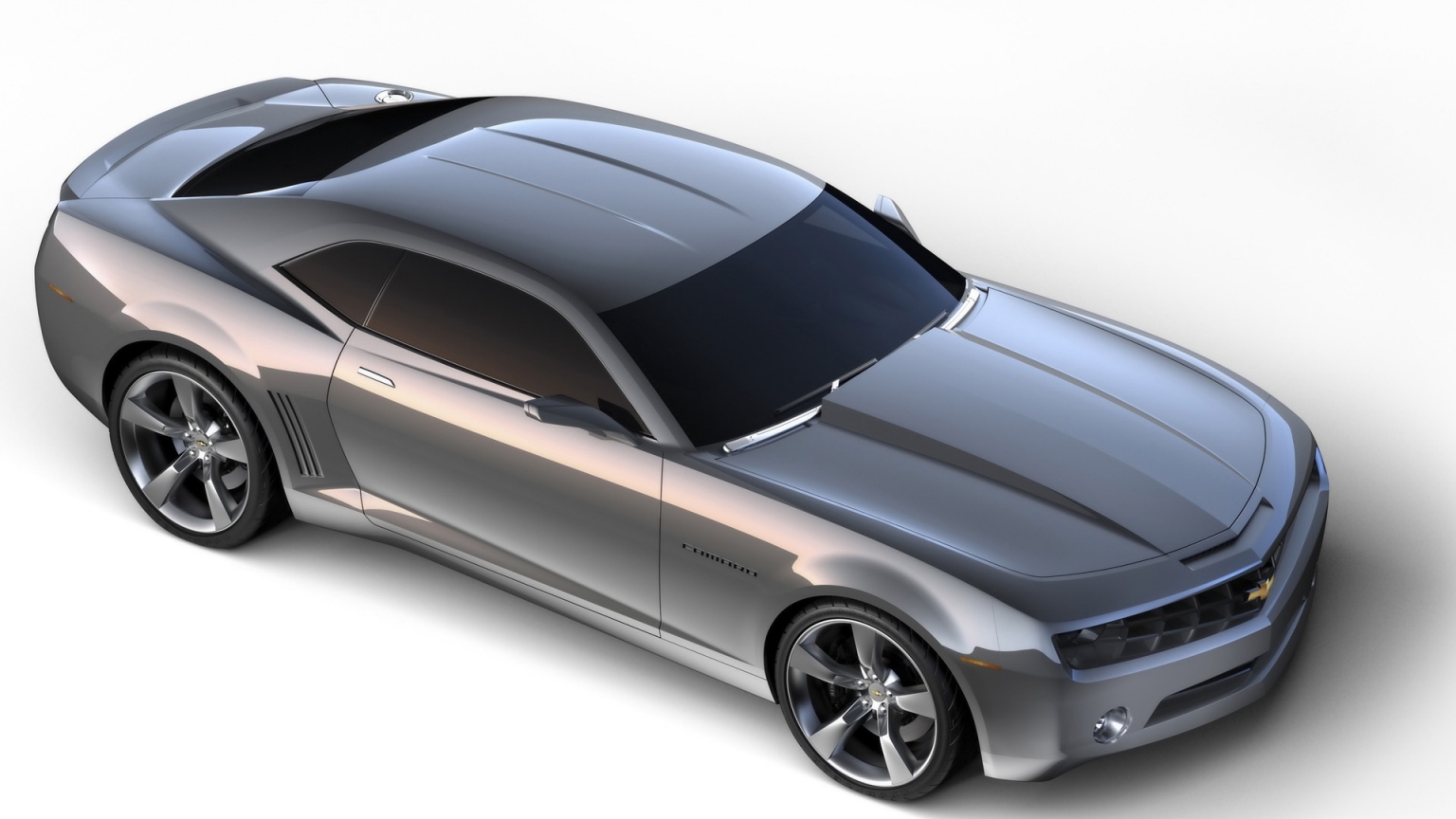 Chevrolet Camaro Grey Side Angle for 1536 x 864 HDTV resolution