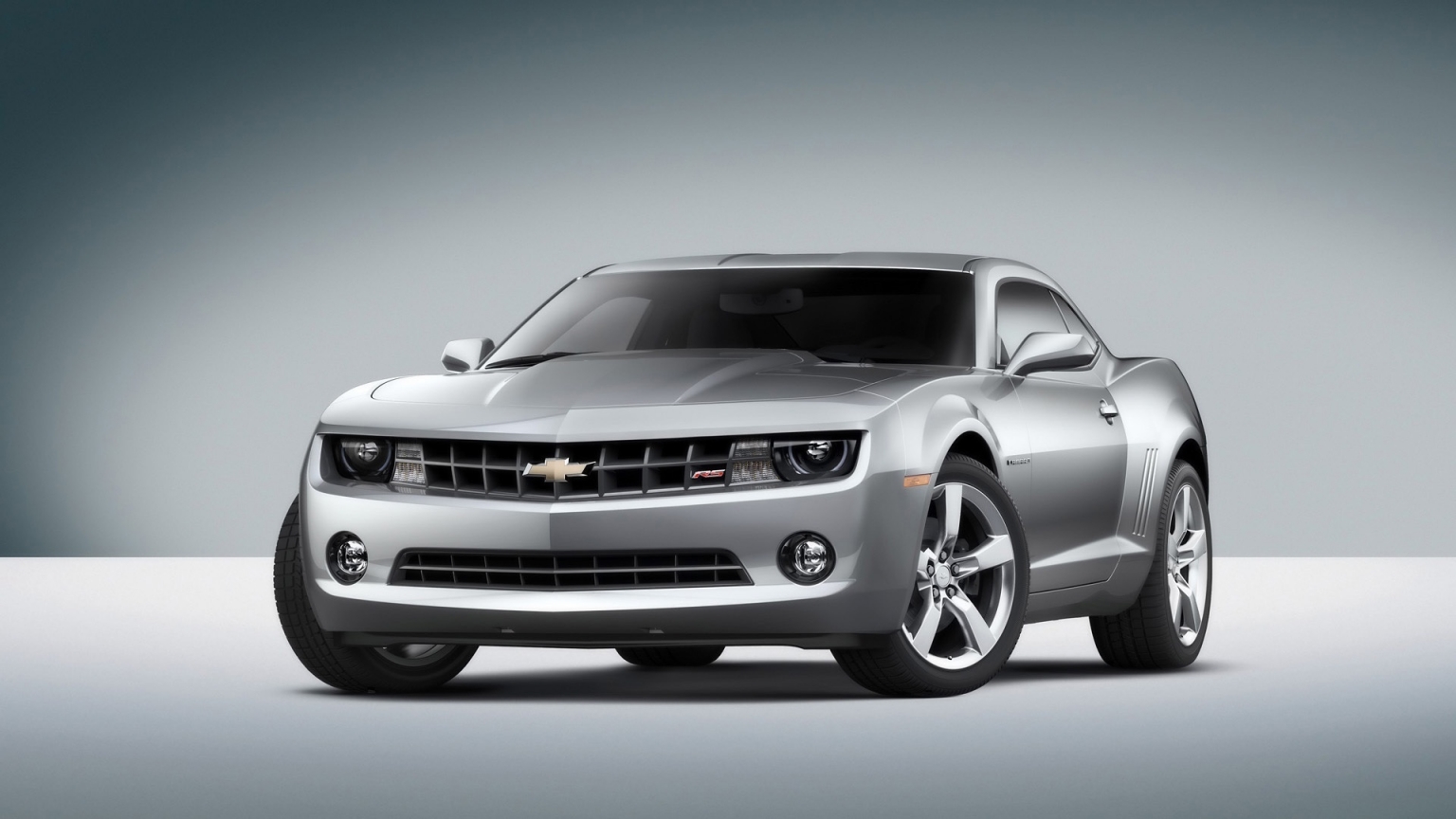 Chevrolet Camaro RS 2010 Grey Front Angle for 1536 x 864 HDTV resolution