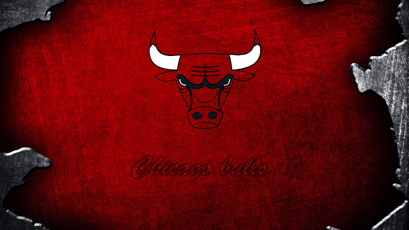 Chicago Bulls Logo for 1366 x 768 HDTV resolution