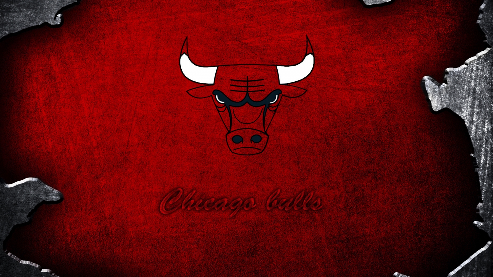 Chicago Bulls Logo for 1600 x 900 HDTV resolution