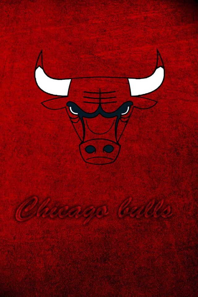 Chicago Bulls Logo for 640 x 960 iPhone 4 resolution