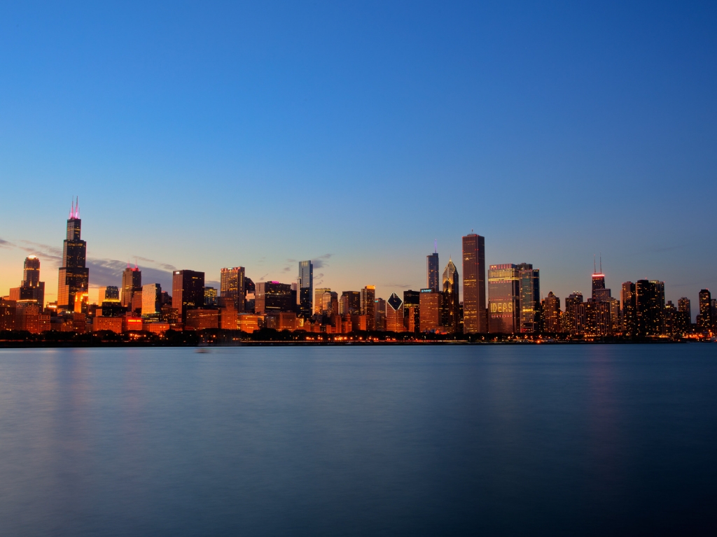 Chicago Skyline for 1024 x 768 resolution