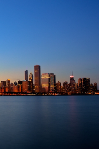 Chicago Skyline for 320 x 480 iPhone resolution