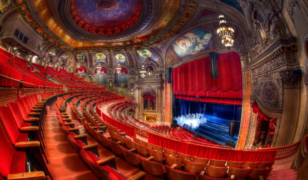 Chicago Theatre for 1024 x 600 widescreen resolution