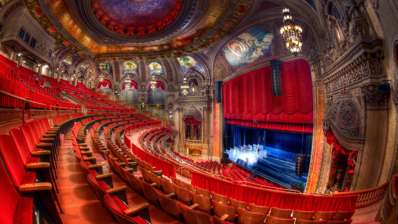 Chicago Theatre for 1366 x 768 HDTV resolution