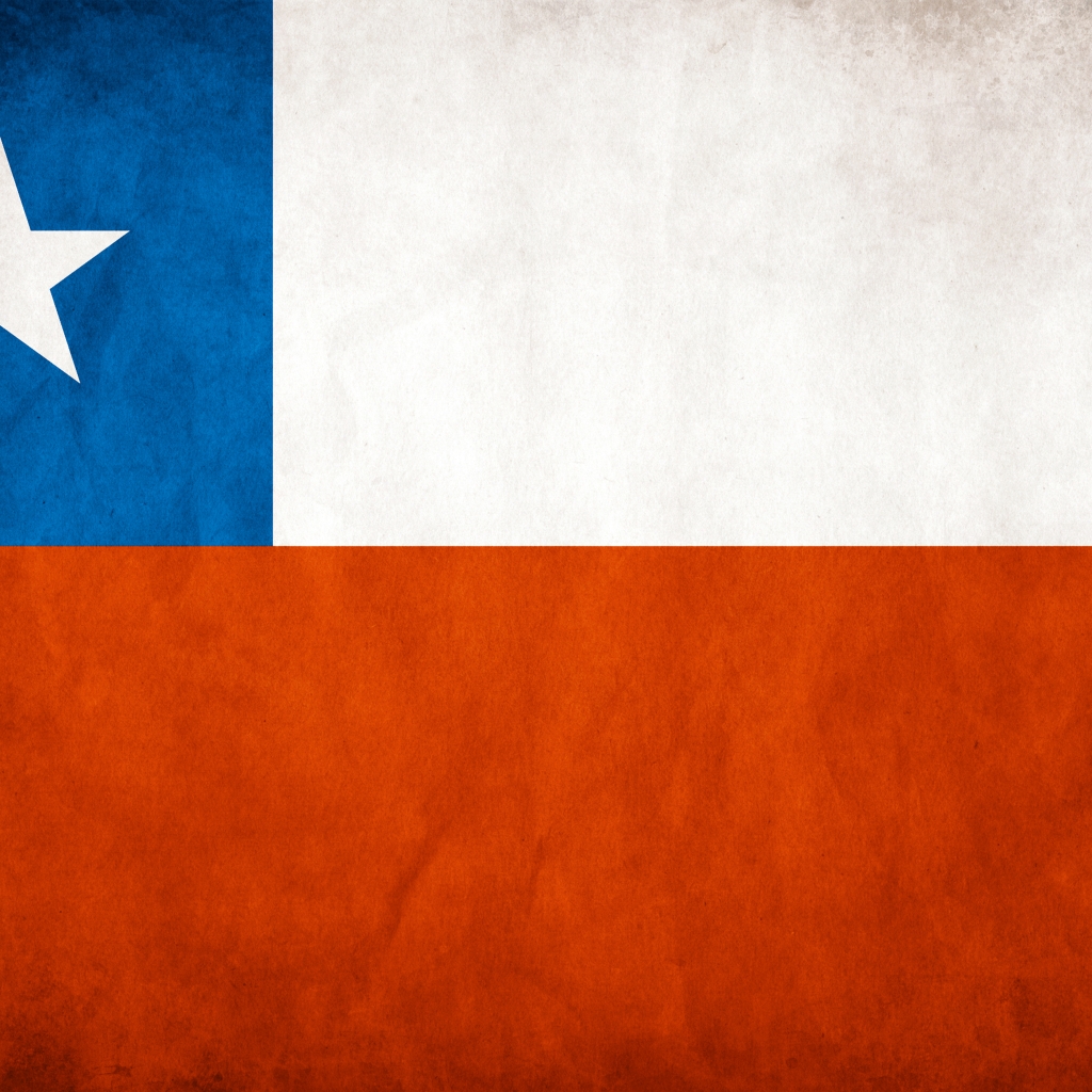 Chile Flag for 1024 x 1024 iPad resolution