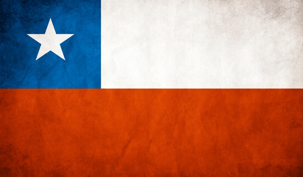 Chile Flag for 1024 x 600 widescreen resolution