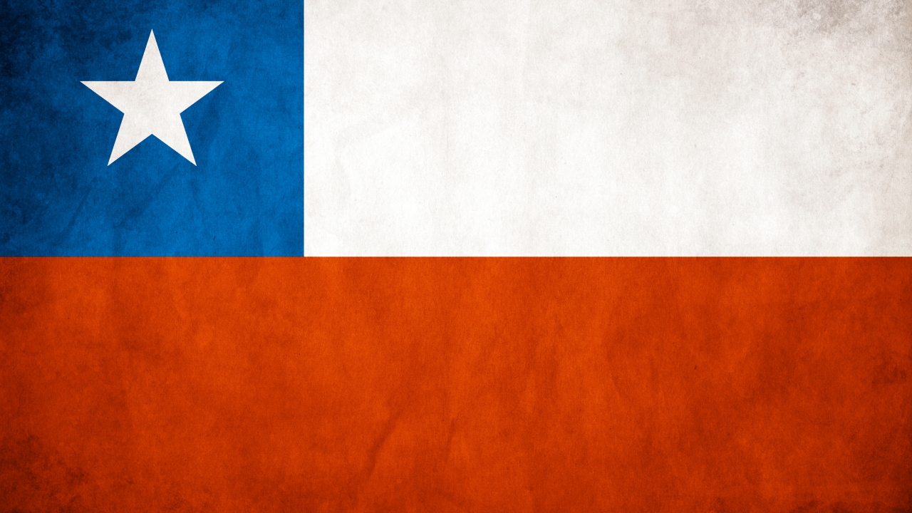 Chile Flag for 1280 x 720 HDTV 720p resolution