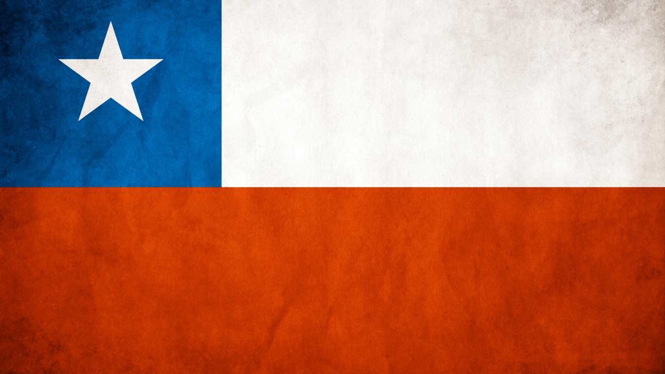 Chile Flag for 1366 x 768 HDTV resolution