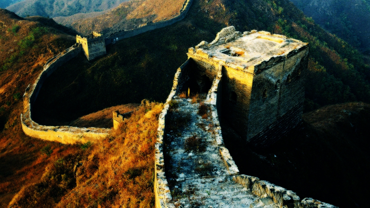 China big Wall for 1280 x 720 HDTV 720p resolution