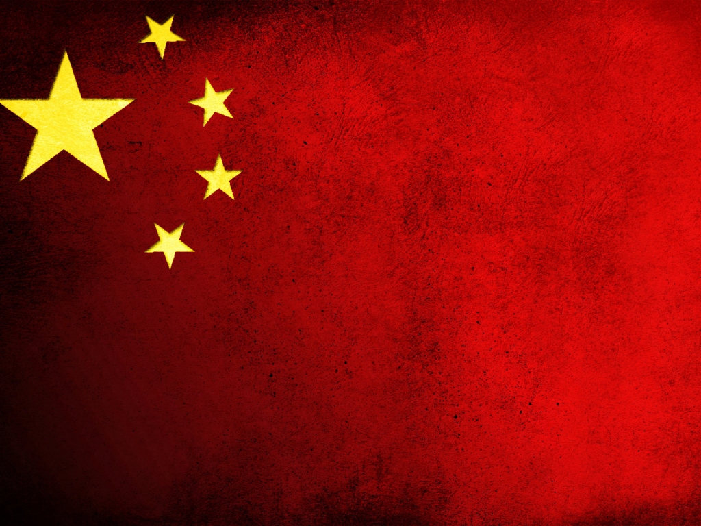 China Flag for 1024 x 768 resolution