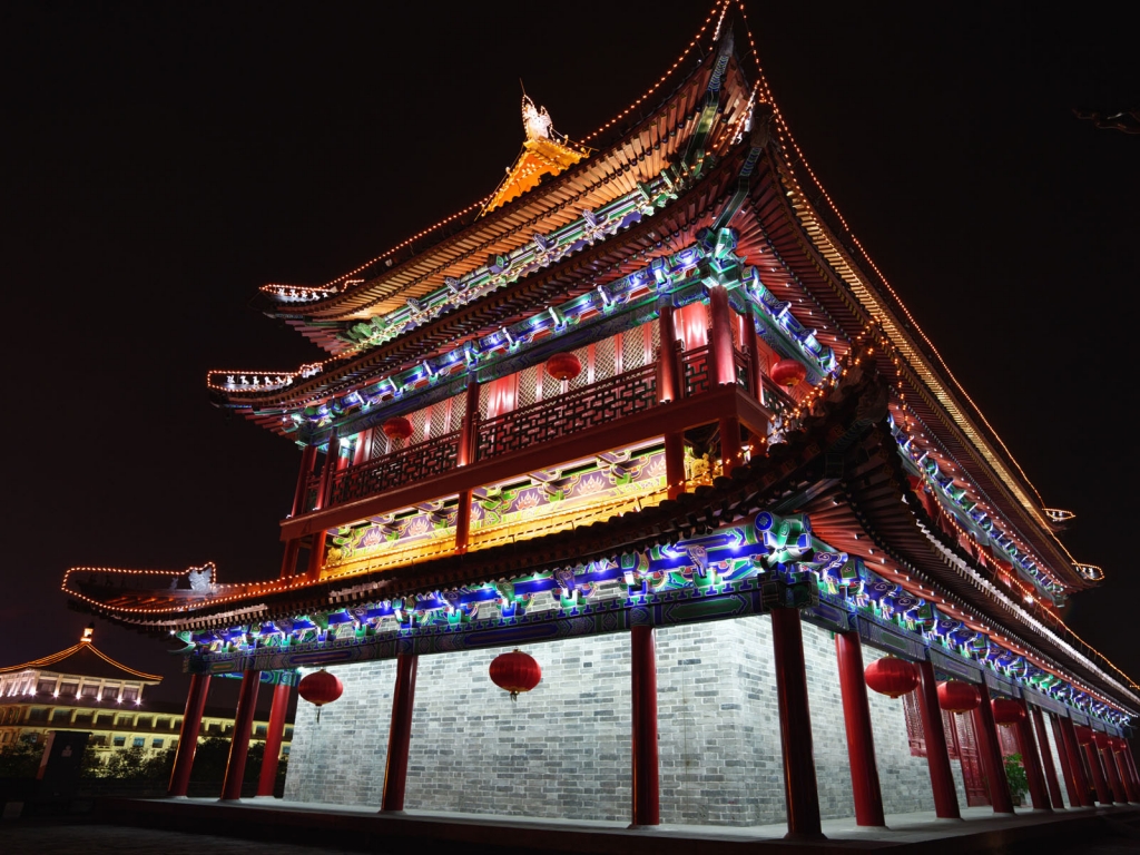 Chinese Architecture for 1024 x 768 resolution