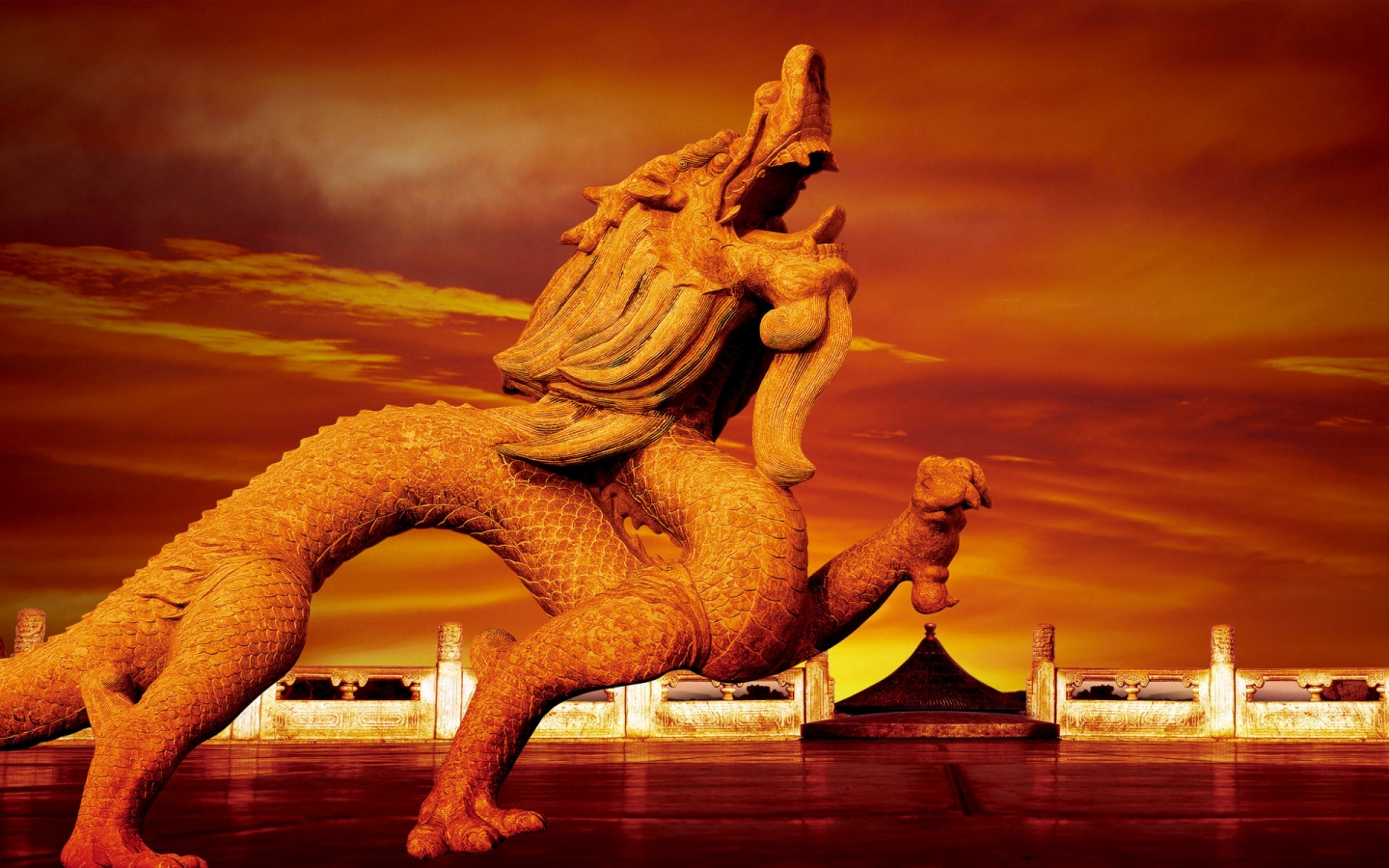 Chinese Dragon for 1440 x 900 widescreen resolution