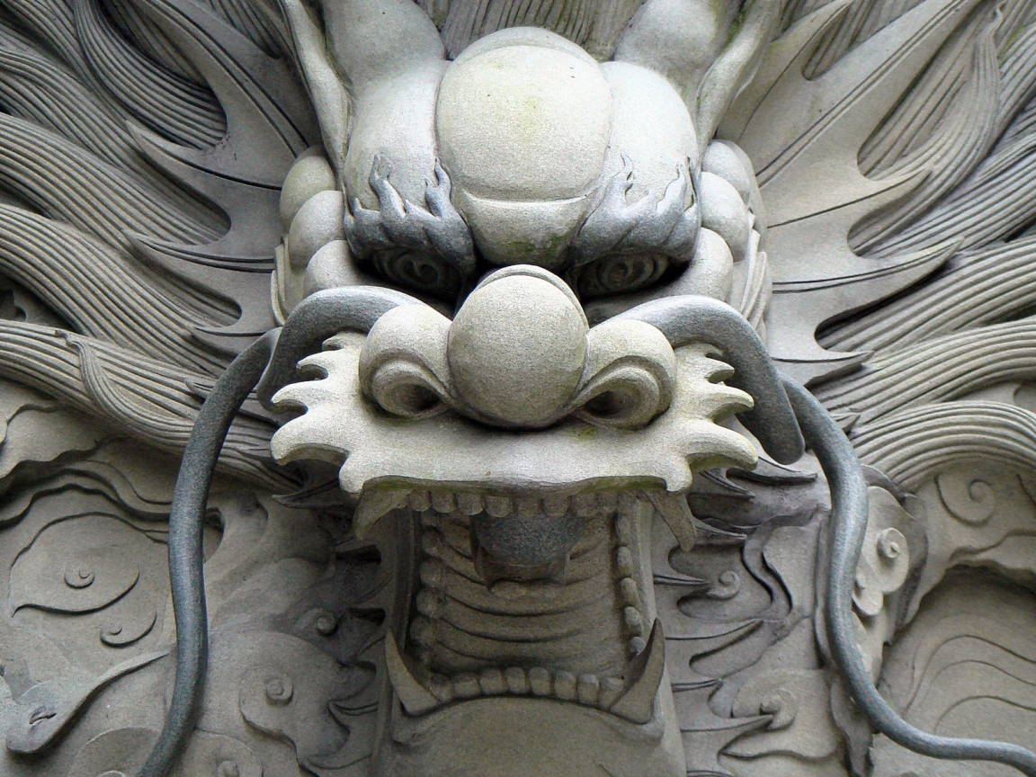 Chinese Dragon Statue for 1152 x 864 resolution