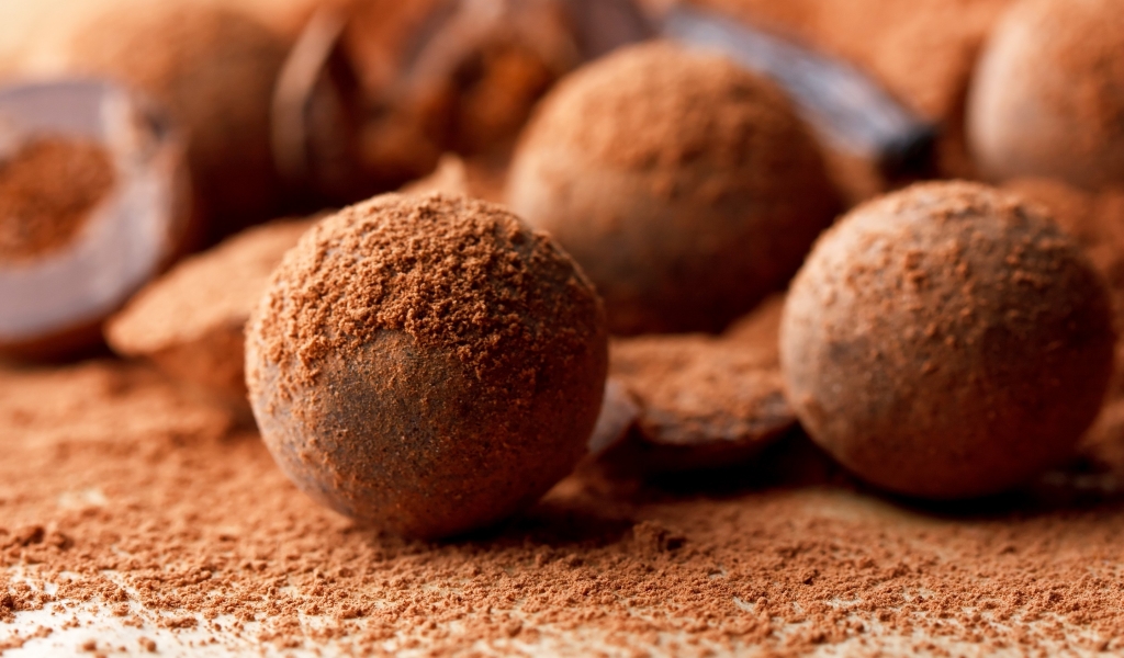 Chocolate Truffles for 1024 x 600 widescreen resolution