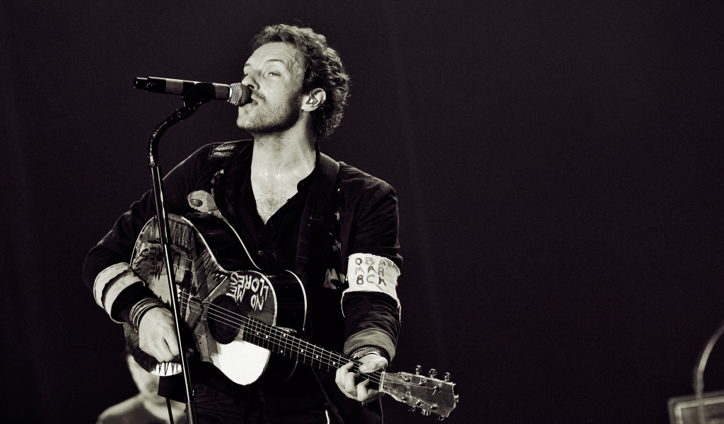 Chris Martin Coldplay for 1024 x 600 widescreen resolution