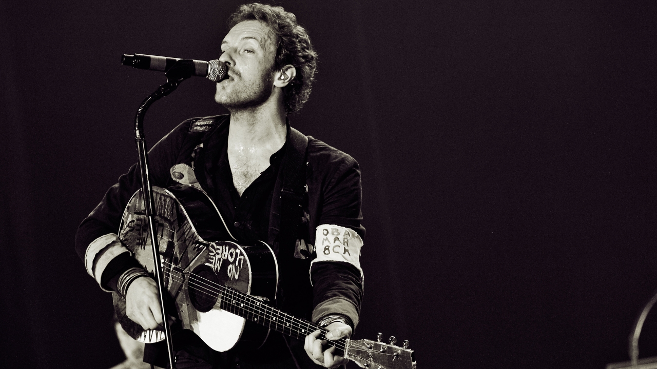 Chris Martin Coldplay for 1280 x 720 HDTV 720p resolution