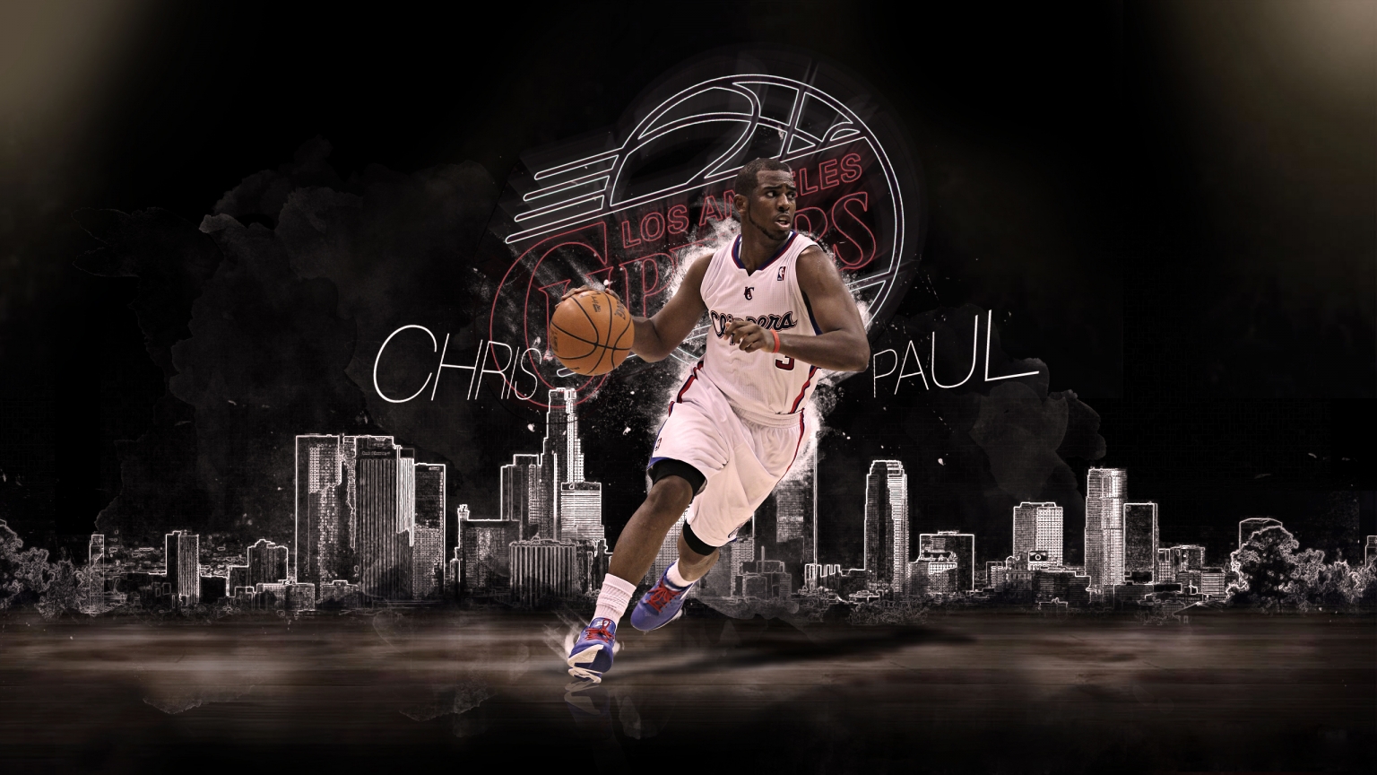 Chris Paul Los Angeles Clippers for 1536 x 864 HDTV resolution