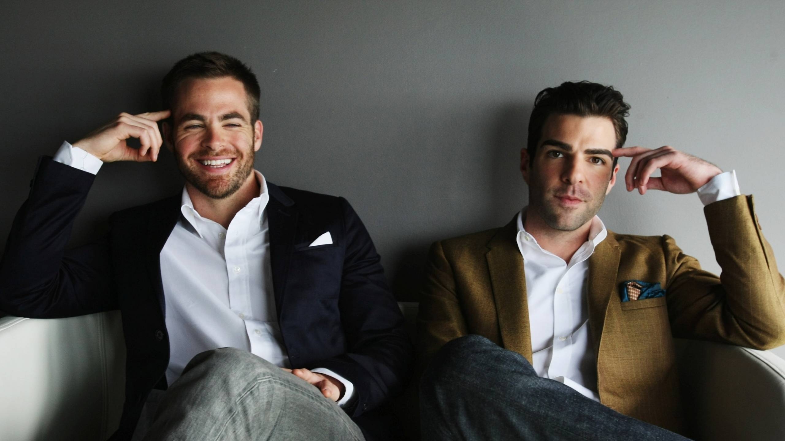Chris Pine and Zachary Quinto for 2560x1440 HDTV resolution