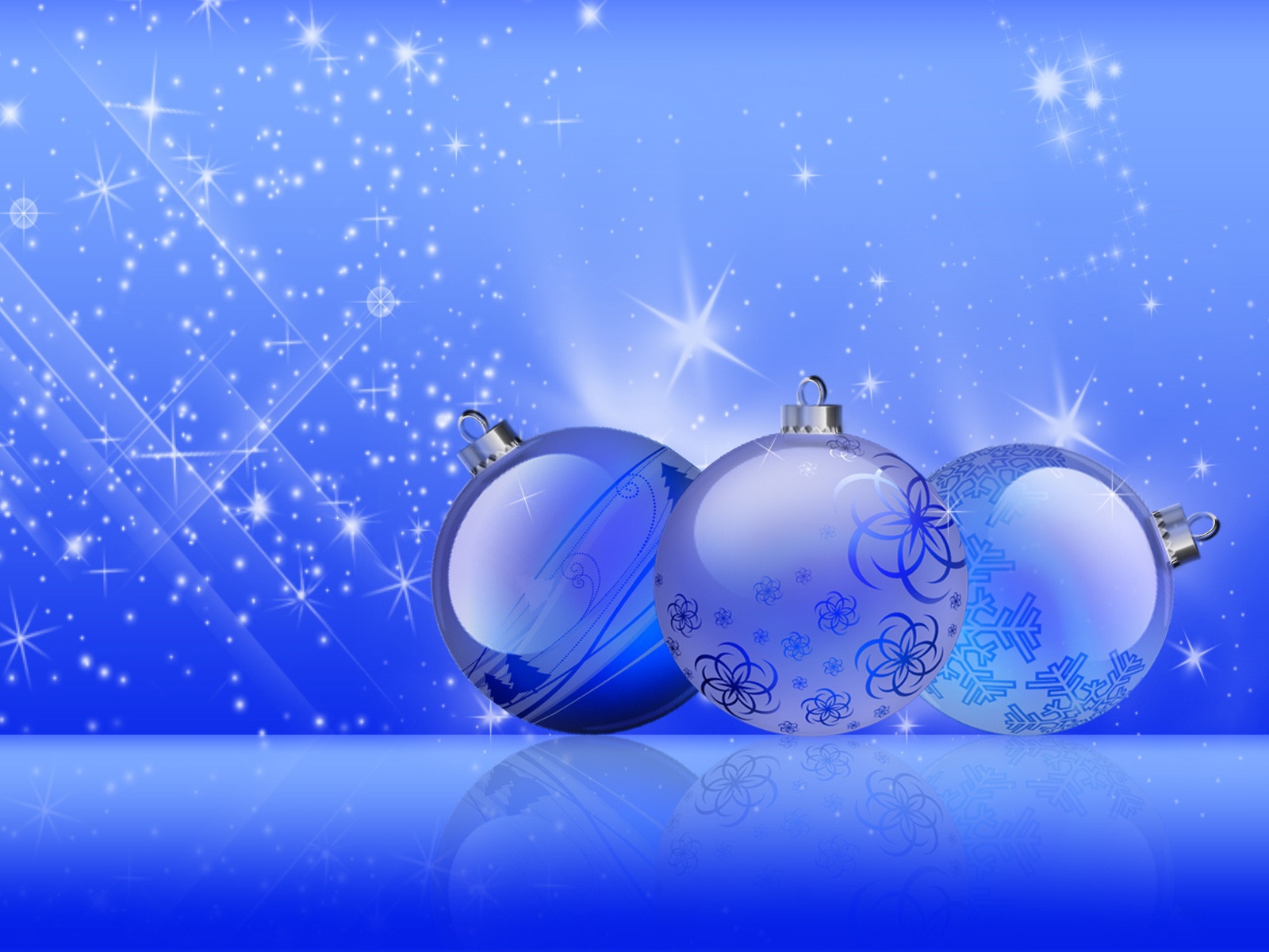 Christmas Blue Shine for 1600 x 1200 resolution