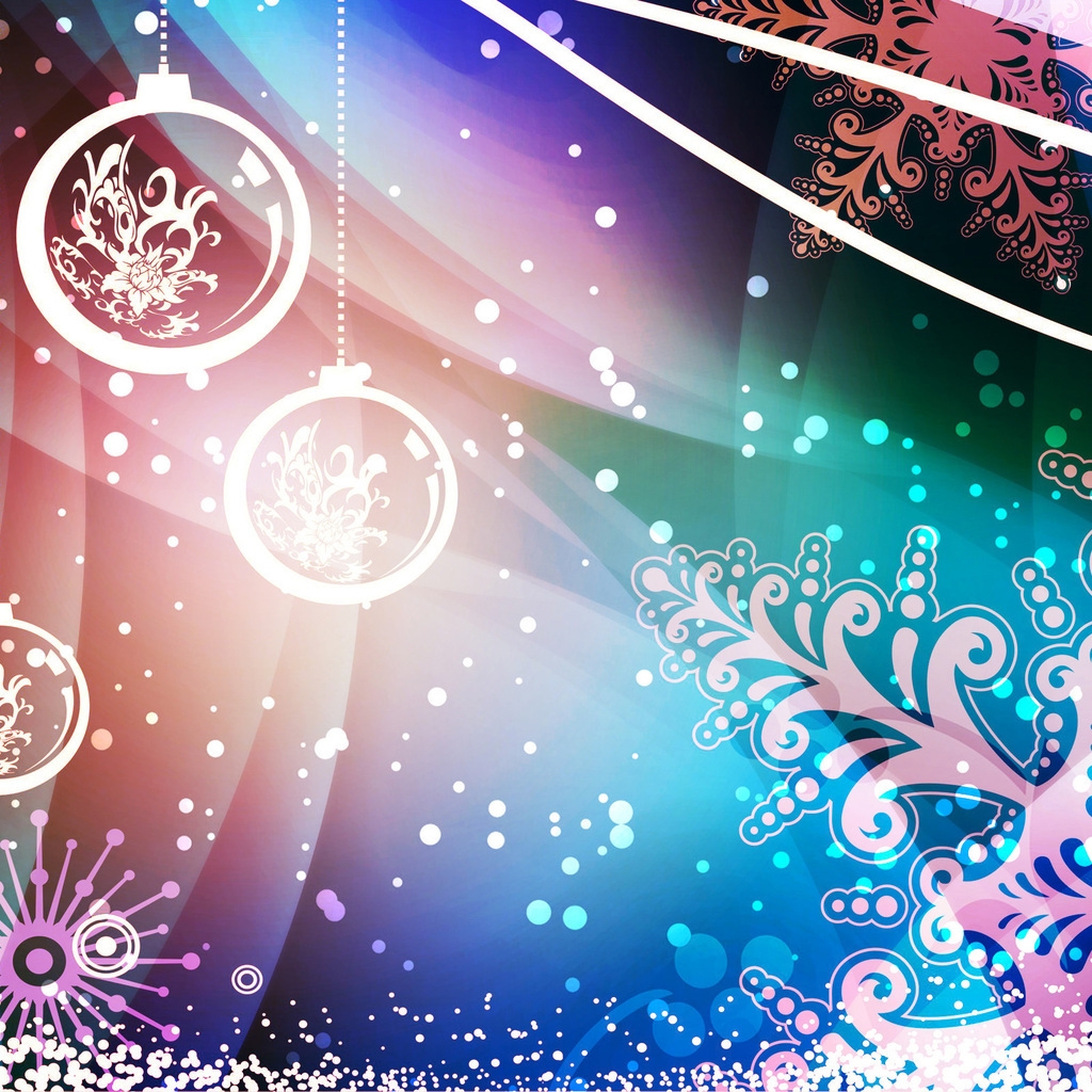 Christmas Design for 1024 x 1024 iPad resolution