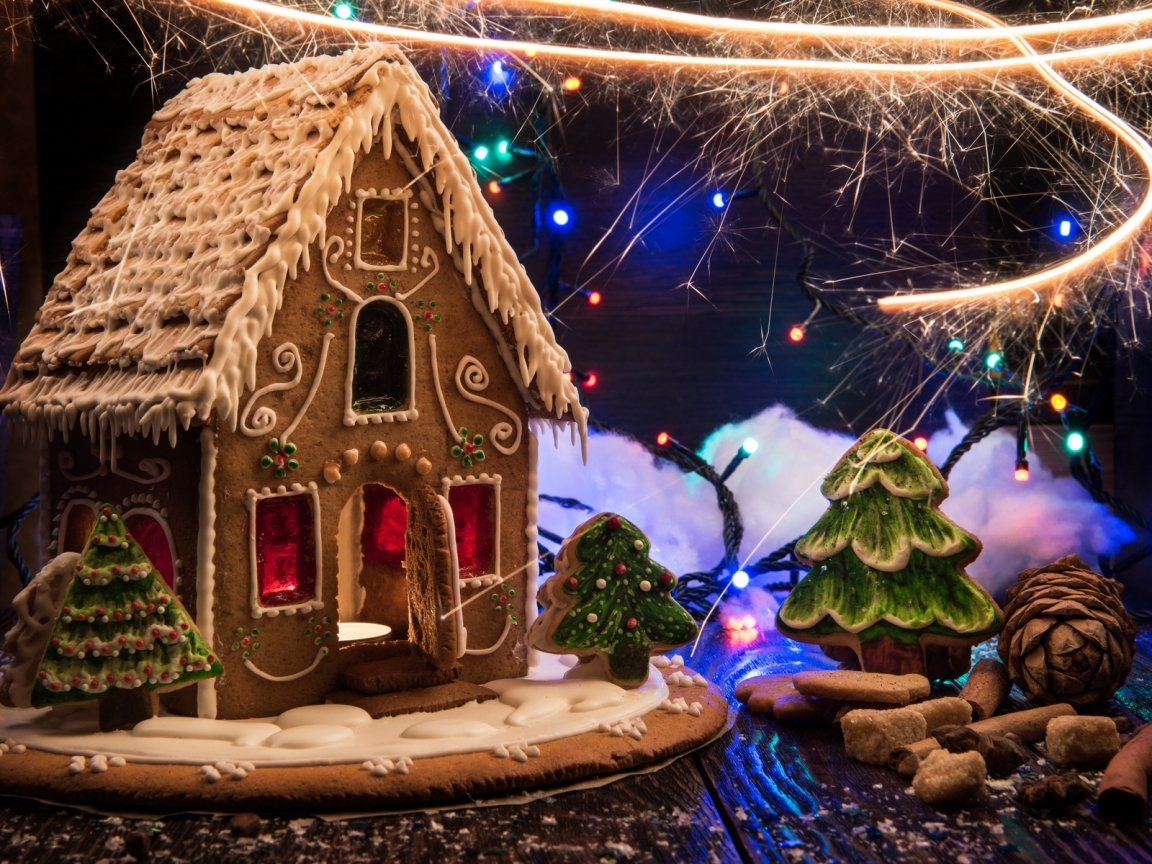 Christmas Gingerbread Decorations for 1152 x 864 resolution