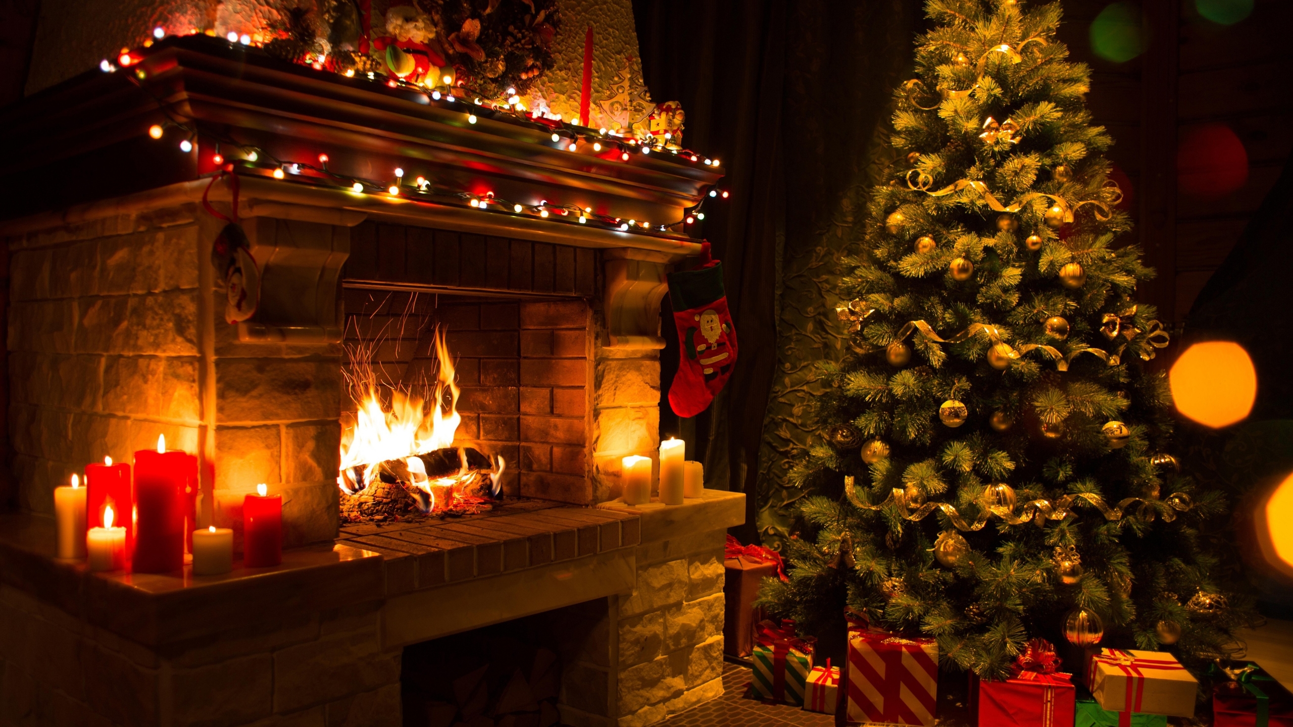 Christmas Home Decorations for 2560x1440 HDTV resolution