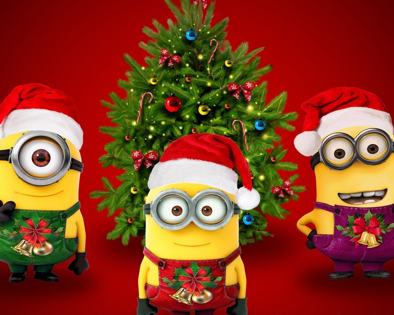 Christmas & Minions for 1280 x 1024 resolution