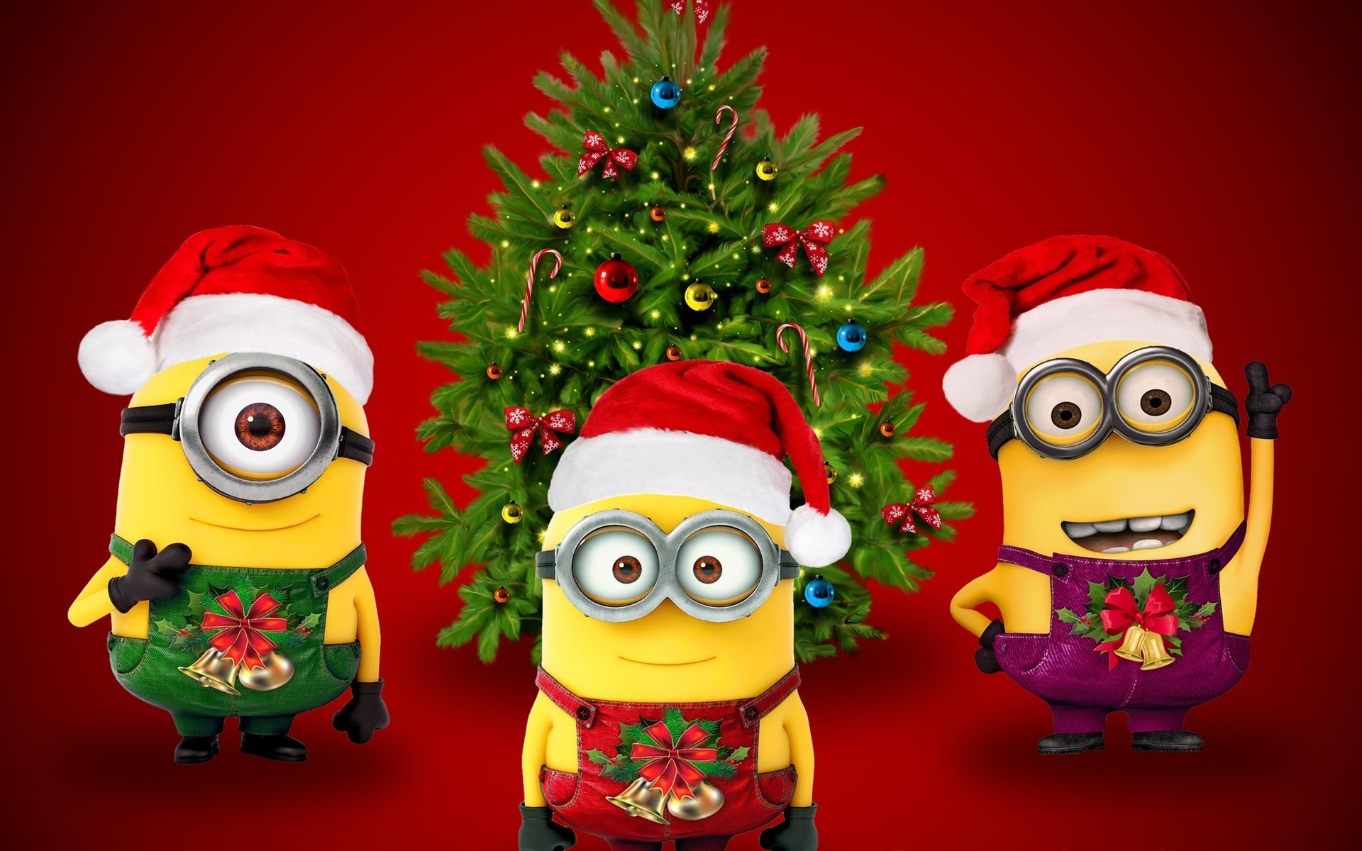 Christmas & Minions for 1920 x 1200 widescreen resolution