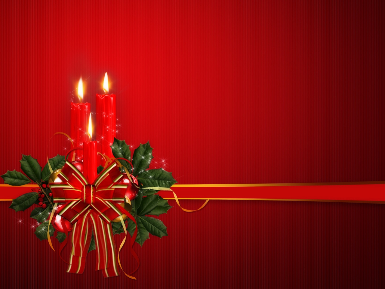 Christmas Ornament with Candle for 1280 x 960 resolution