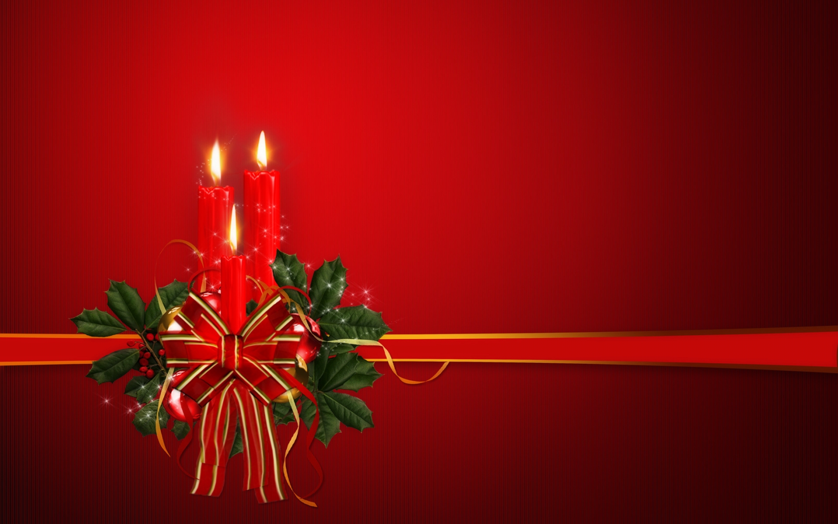 Christmas Ornament with Candle for 1680 x 1050 widescreen resolution