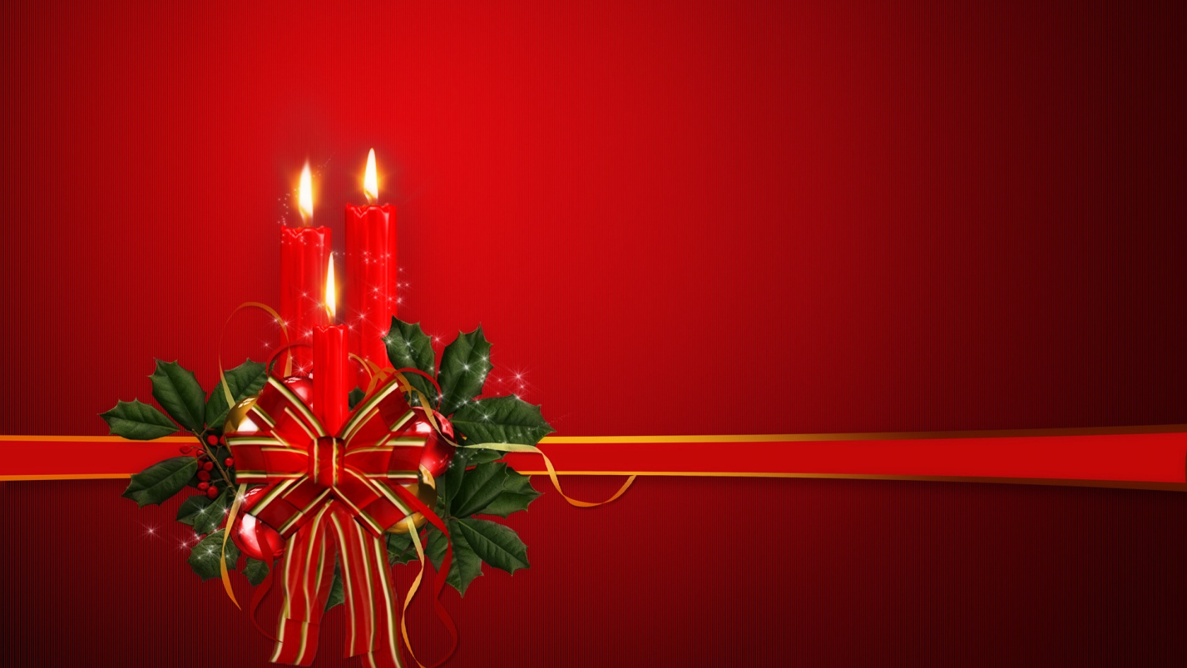 Christmas Ornament with Candle for 1680 x 945 HDTV resolution