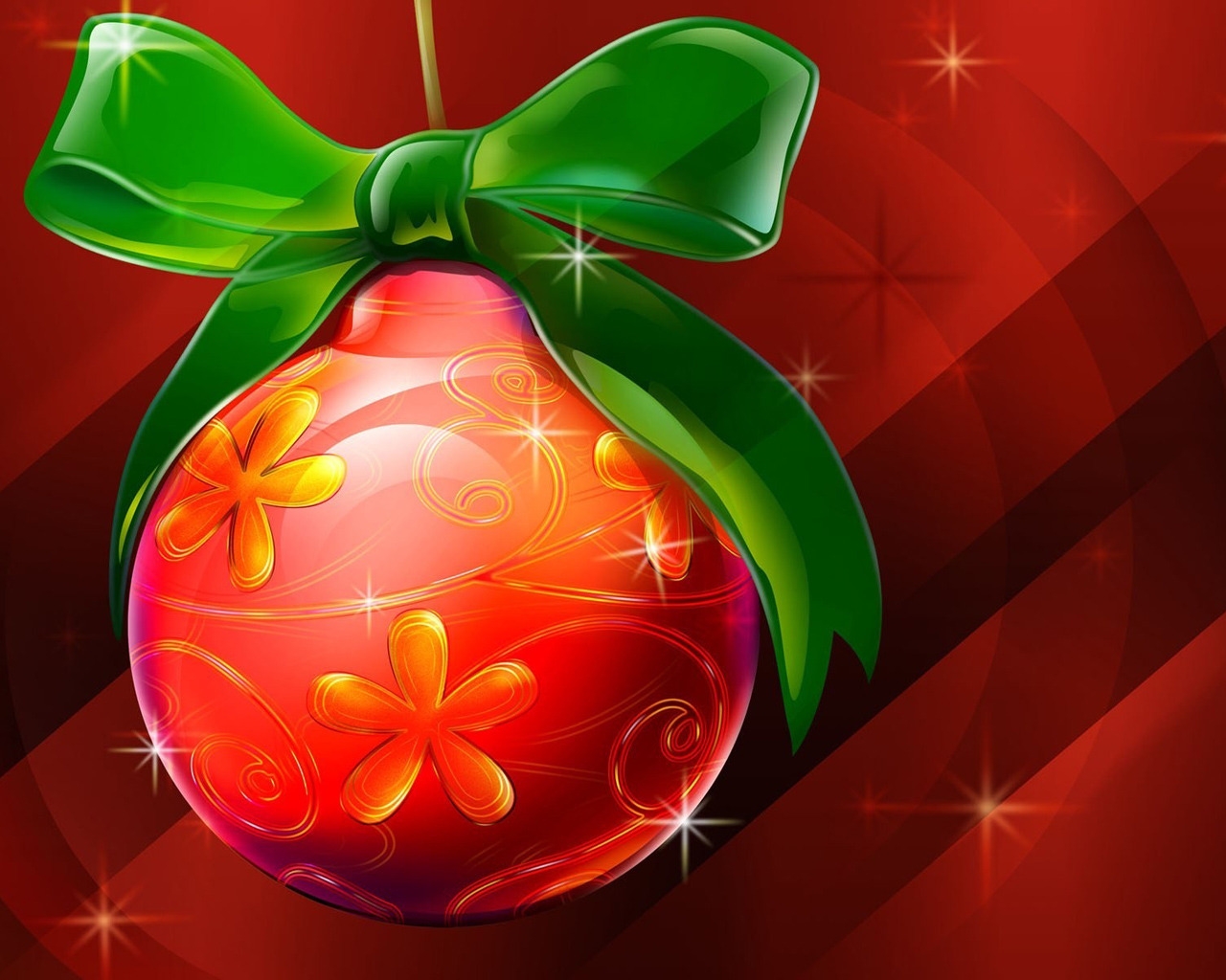 Christmas Single Globe for 1280 x 1024 resolution