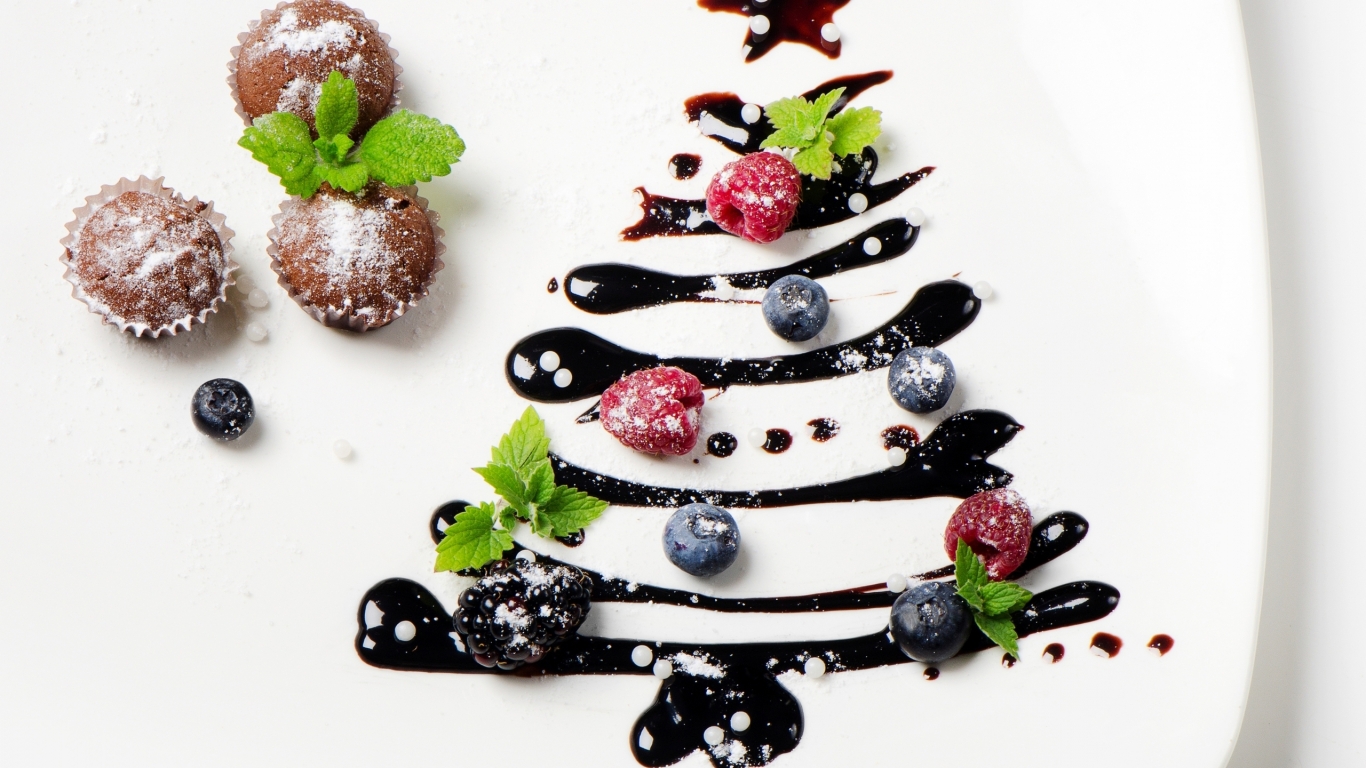 Christmas Sweets Tree for 1366 x 768 HDTV resolution